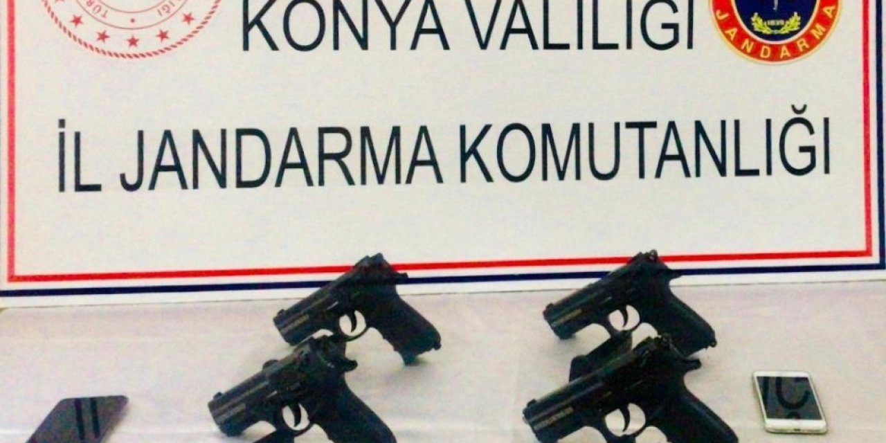 Şüphe üzerine durdurulan araçta silah bulundu