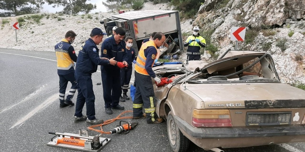 Sakar rampasında kaza: 4 yaralı