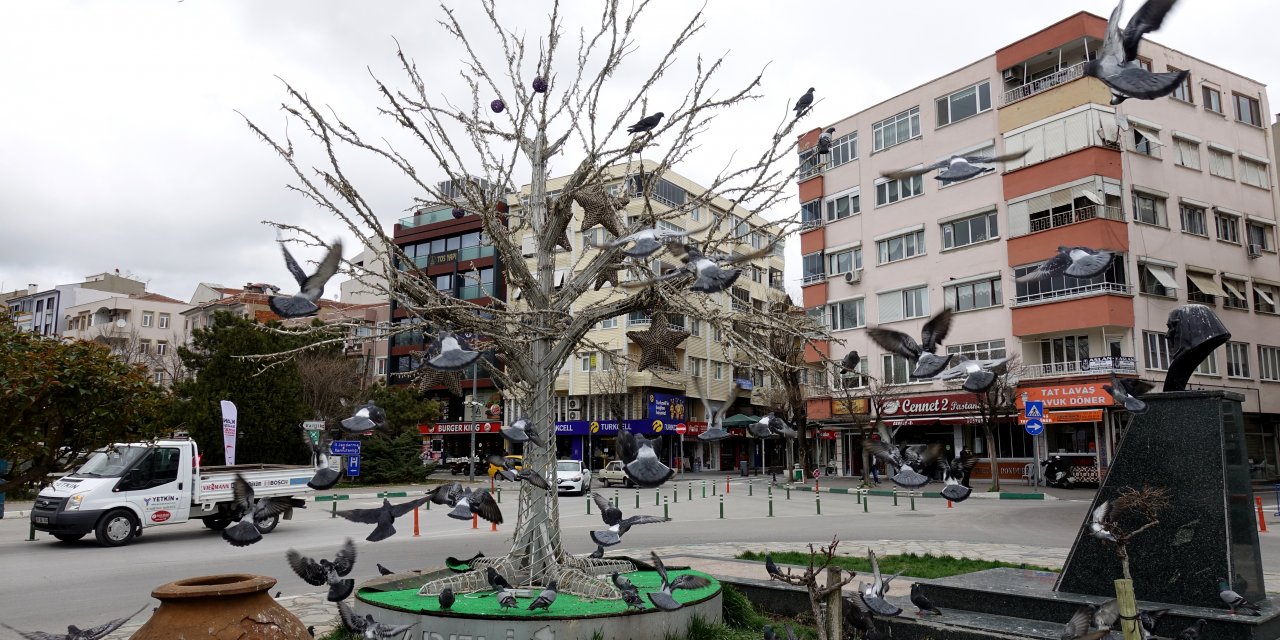 Trakya'da "evde kal" çağrısına soğuk havanın da etkisiyle uyuluyor