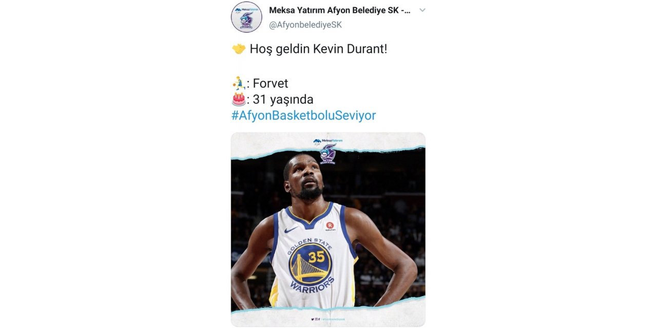 Meksa Yatırım Afyon Belediyespor’dan 1 Nisan şakası