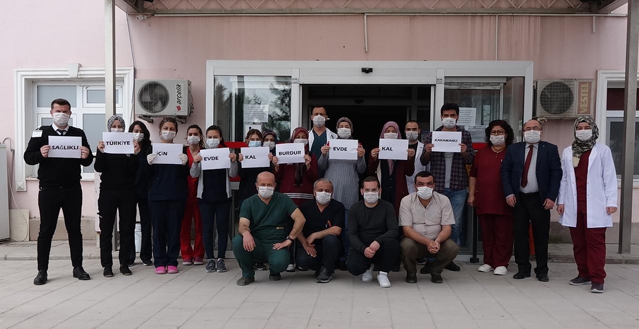 Burdur&#039;da &#039;Evde kal&#039; çağrısına görüntülü destek