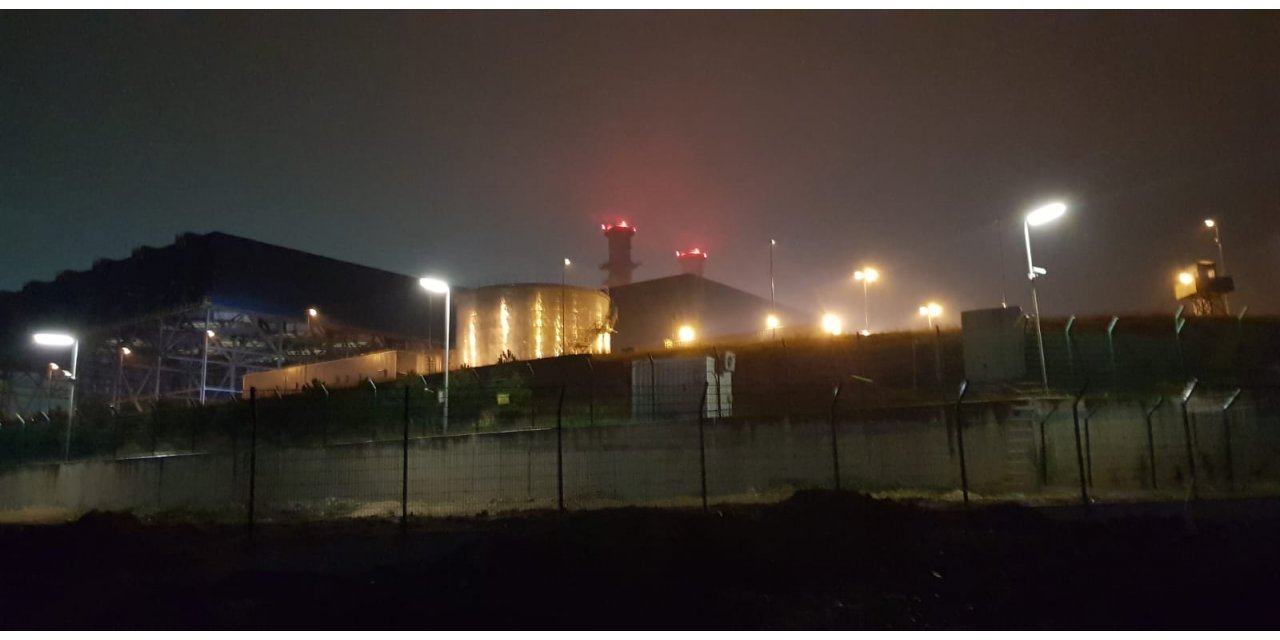 Kocaeli'de doğal gaz kombine çevrim santralindeki trafoda patlama oldu