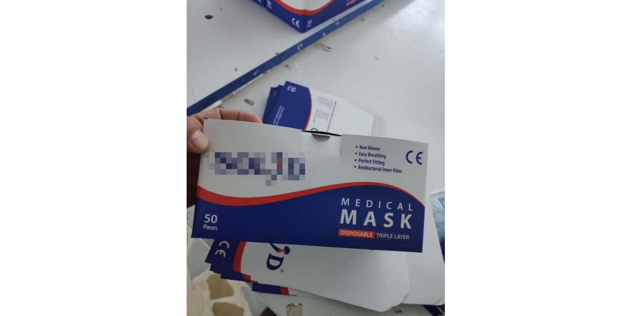 Sultanbeyli'de 22 bin kaçak maske ele geçirildi