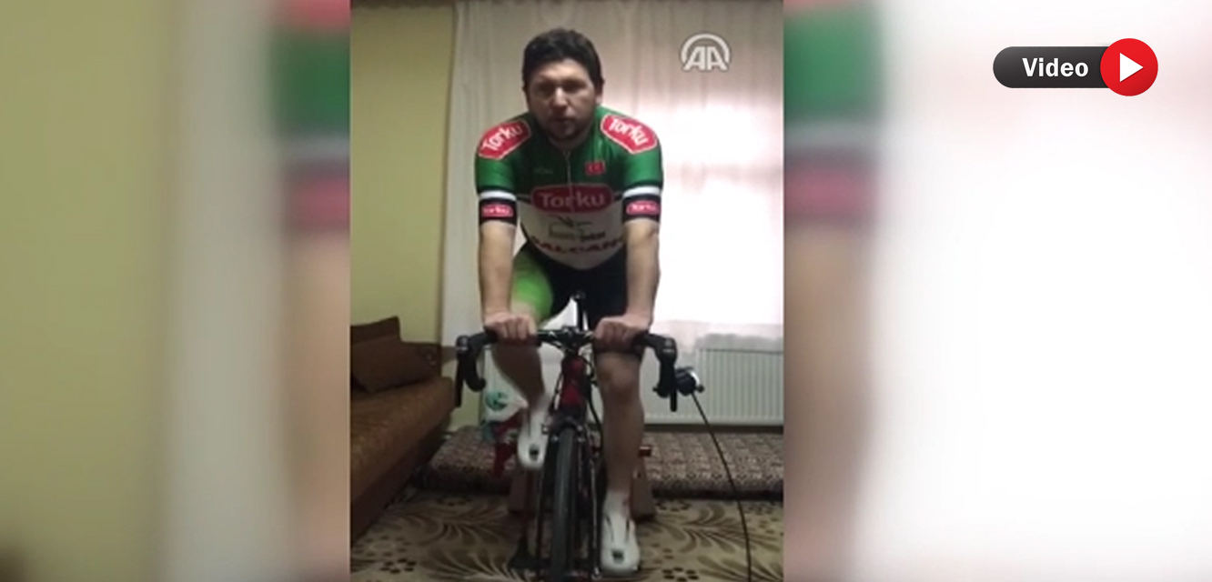 Torkulu bisikletçilerden 'Evde kal' çağrısı