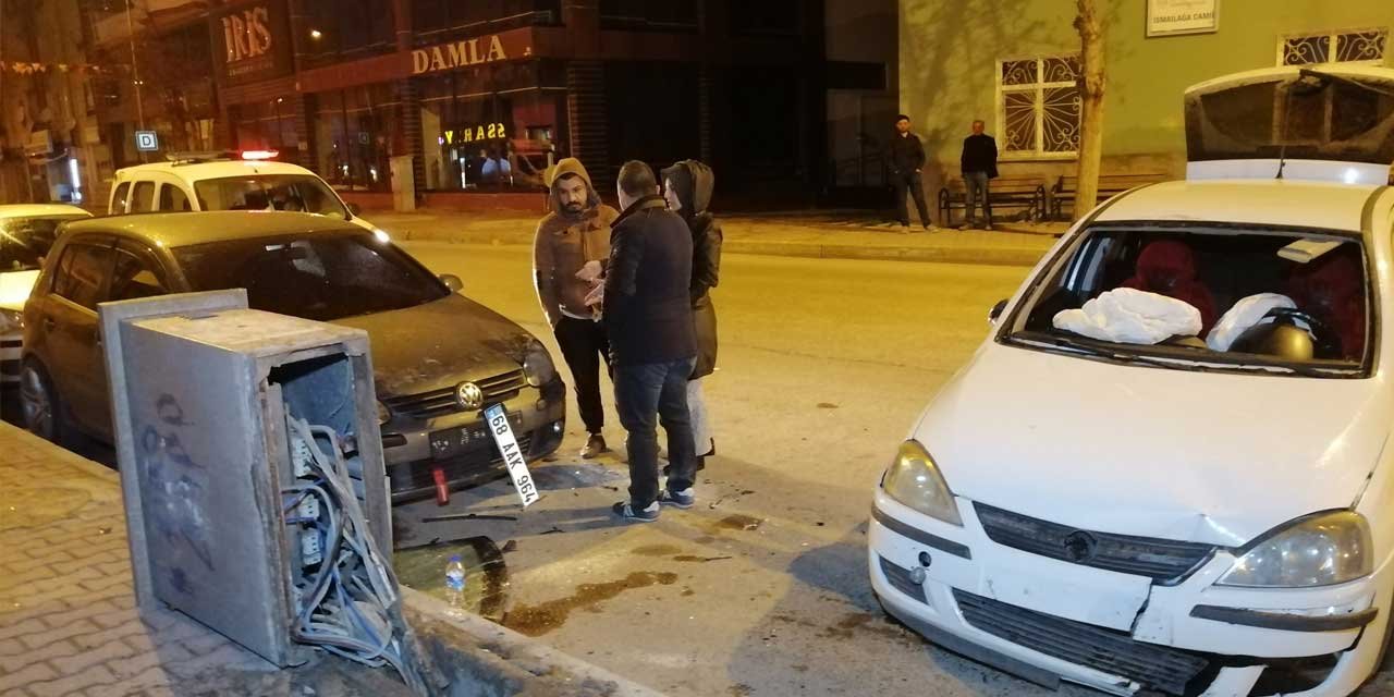 Aksaray'da alkollü sürücü ortalığı birbirine kattı