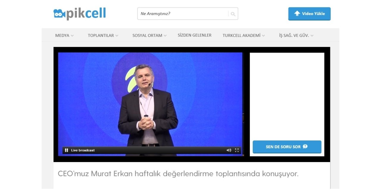 Murat Erkan 5 bin Turkcell çalışanı ile video konferansla toplantı yaptı