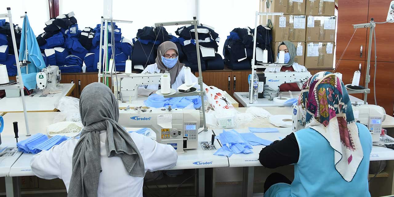 KOMEK Günlük 15 Bin Maske Üretiyor