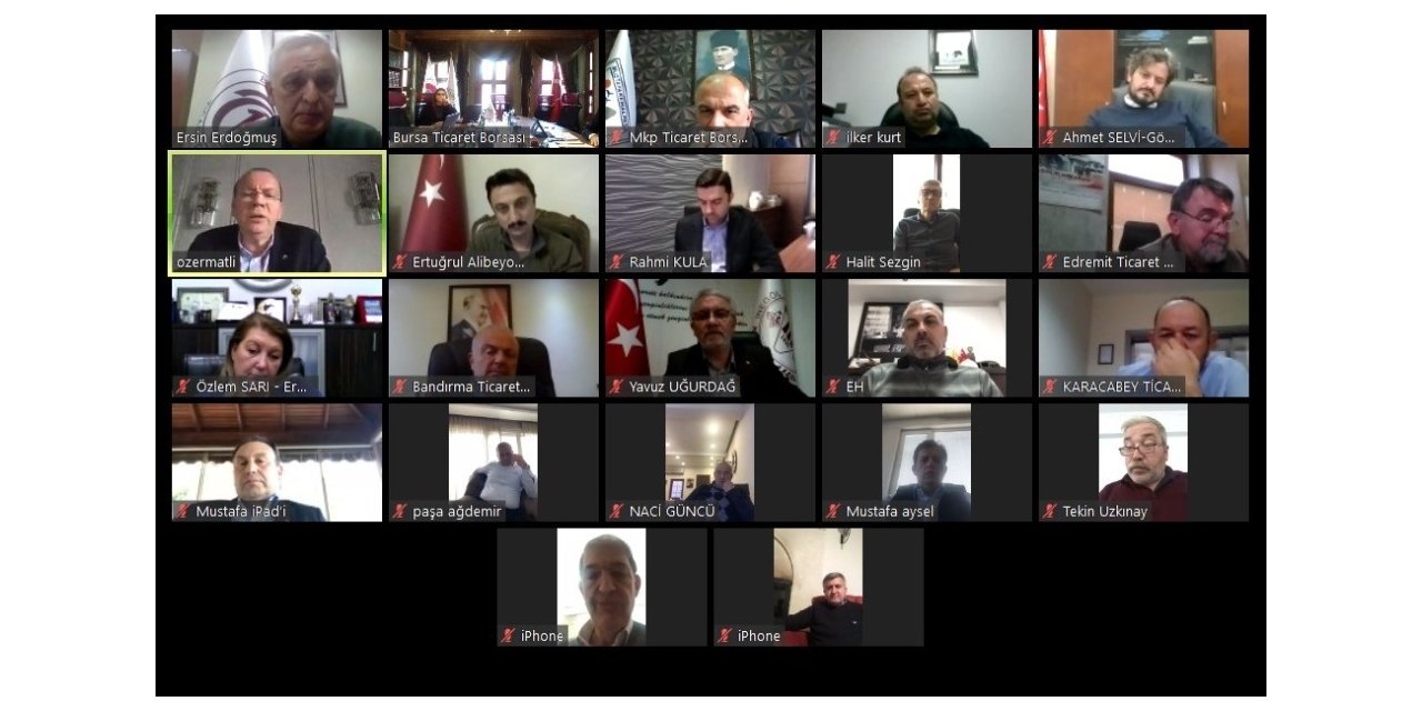 Başkan Matlı, bölge oda borsa başkanlarıyla istişarede bulundu