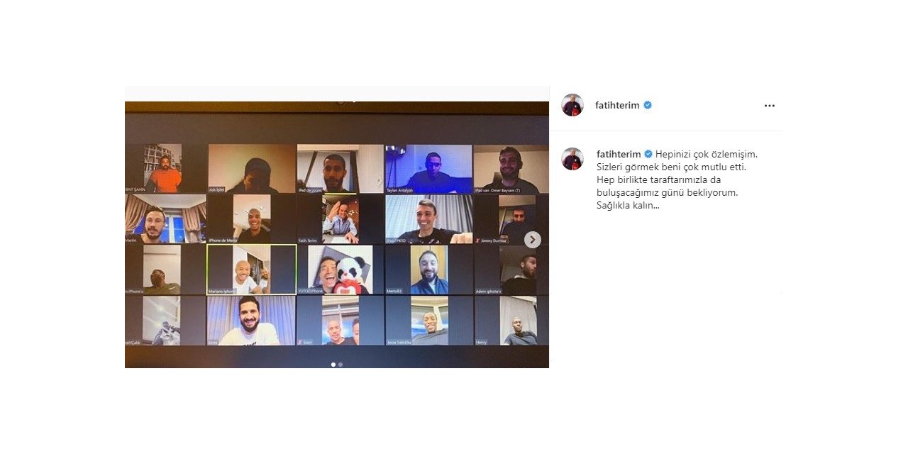 Fatih Terim: "Hepinizi çok özlemişim"