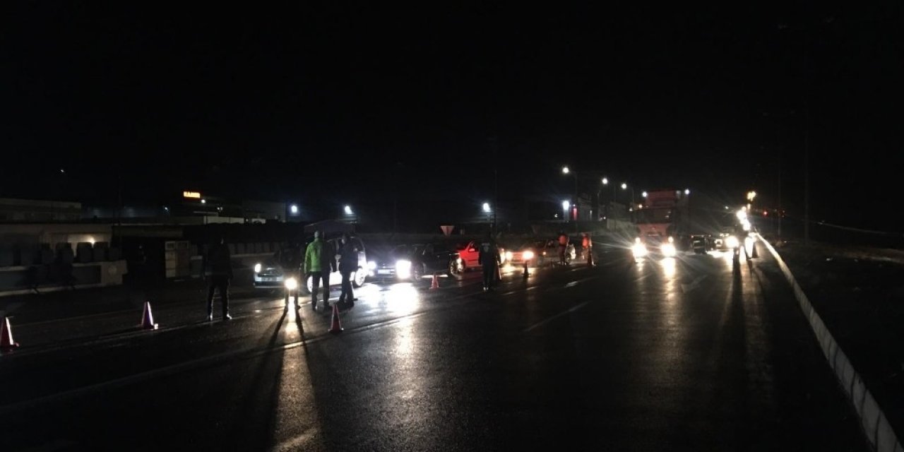 Kayseri’de giriş çıkış yasaklarından önce, son kontroller yapıldı