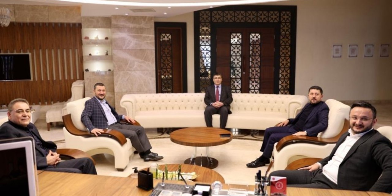 AK Parti heyeti, NEVÜ Rektörü Aktekin’e ziyaret
