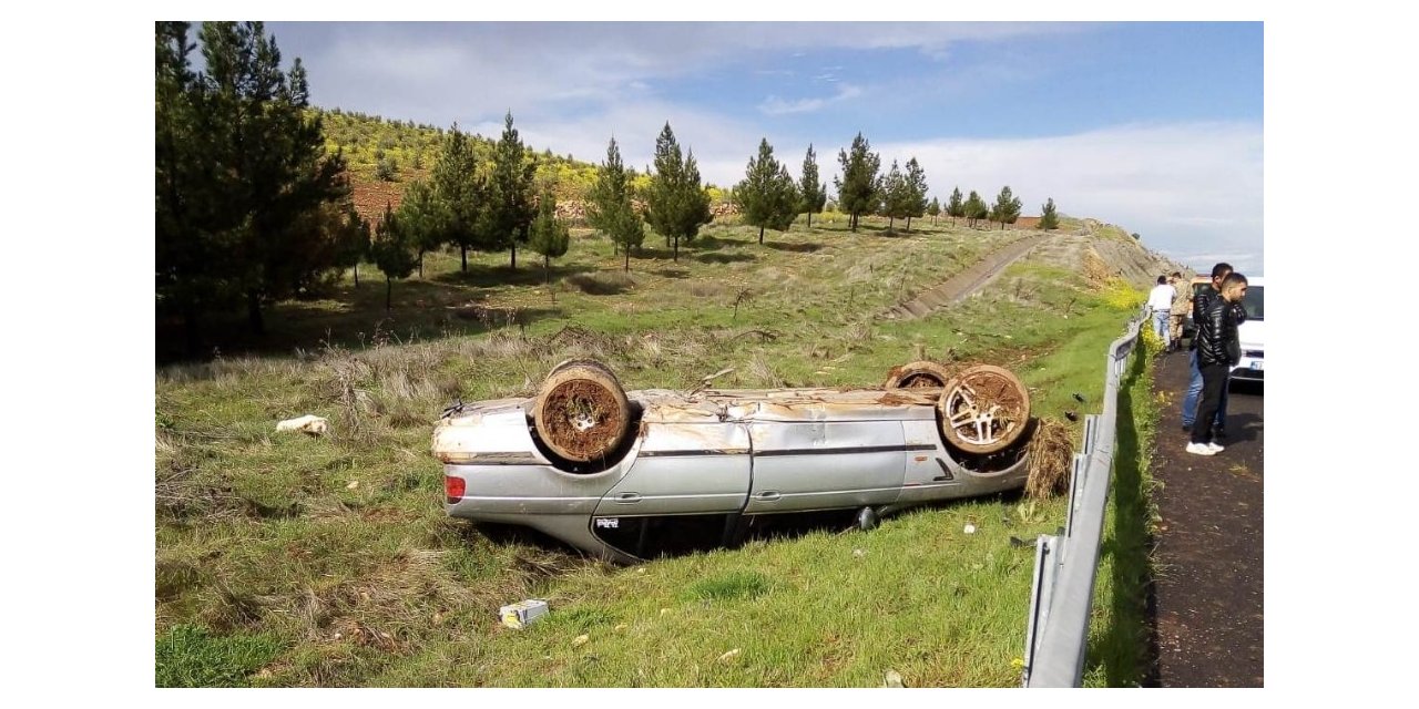 Şanlıurfa’da otomobil devrildi: 1 yaralı