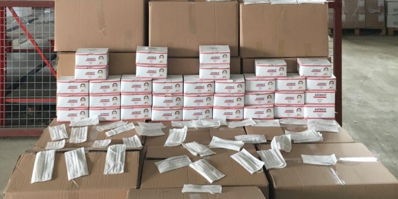 Adana’da kaçak maske operasyonu