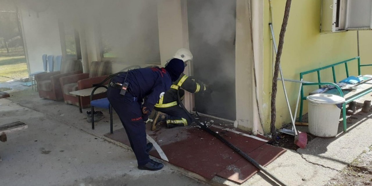 Atış poligonunda yangın