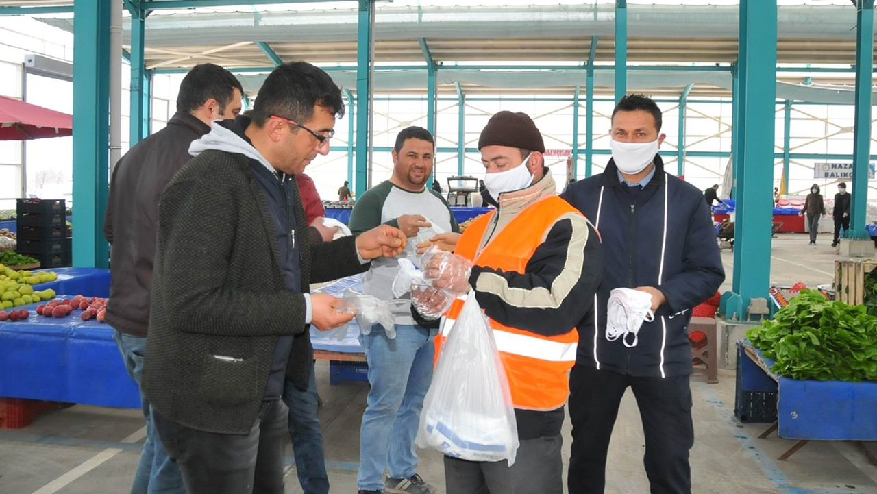 Akşehir'de koronavirüs tedbirleri tam gaz
