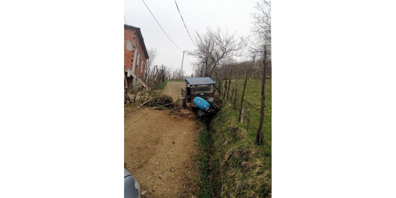 Giresun’da tarım aracı devrildi: 1 ölü