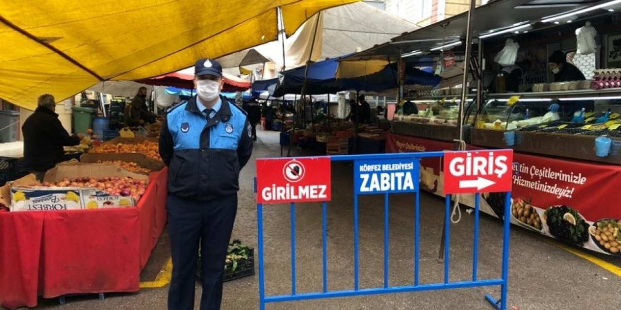 Körfez’de pazarcı esnafından işgaliye ücreti alınmayacak