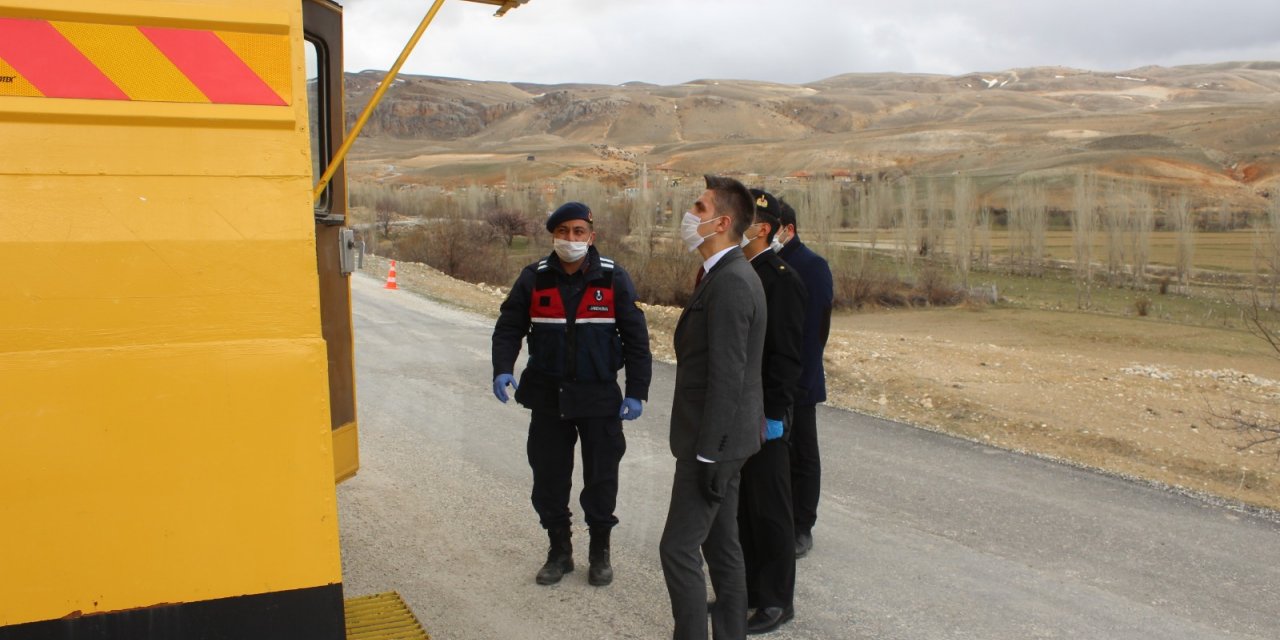Kaymakam Çakır, Berendi köy girişini yerinde inceledi