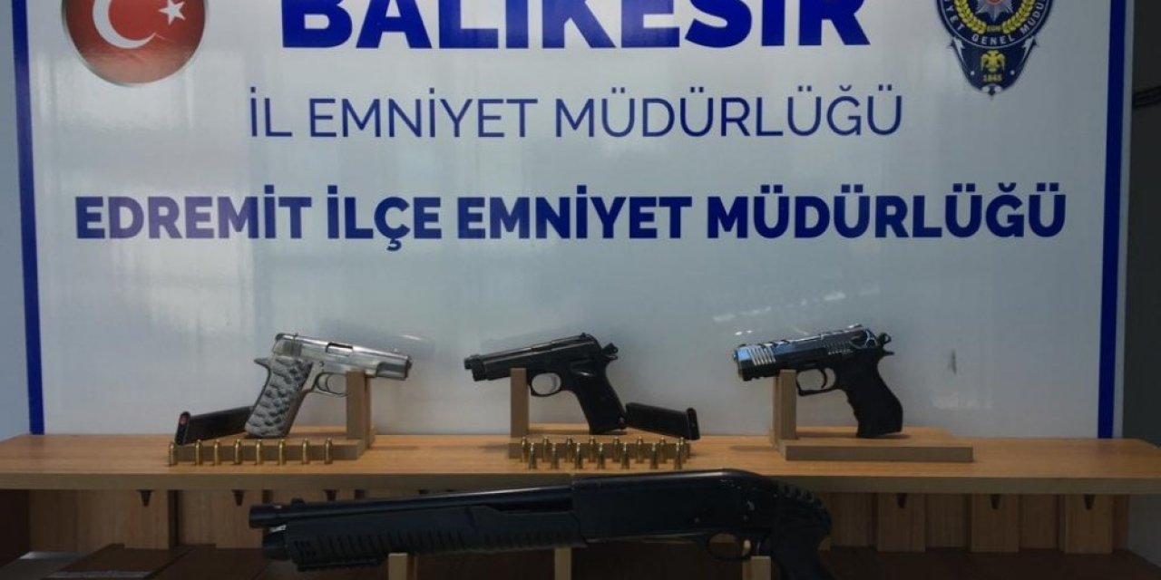 Balıkesir’de polis son 1 ayda 87 silah yakaladı