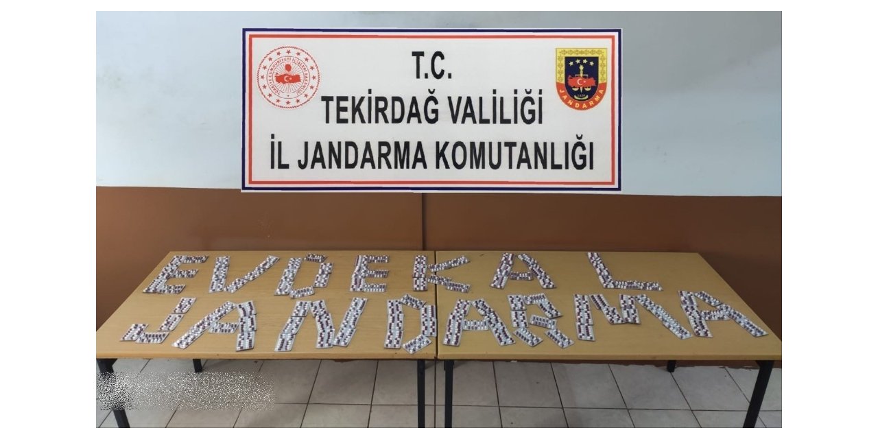 Tekirdağ’da 560 adet uyuşturucu hap ele geçirildi