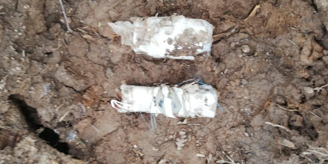 Bitlis’te terör örgütünce araziye gizlenmiş EYP ele geçirildi