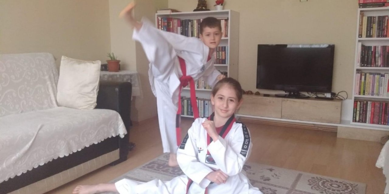 Sporcular antrenmanı evden yapıyor