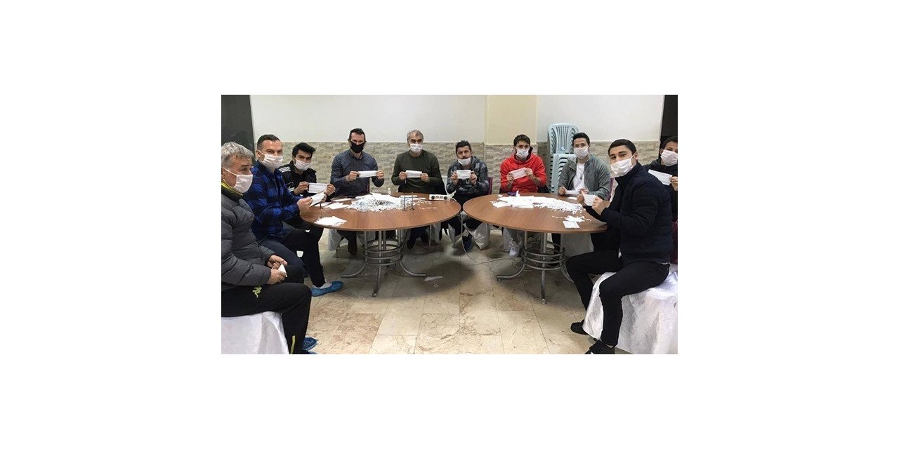 Ereğli Belediyespor maske yapımına destek verdi