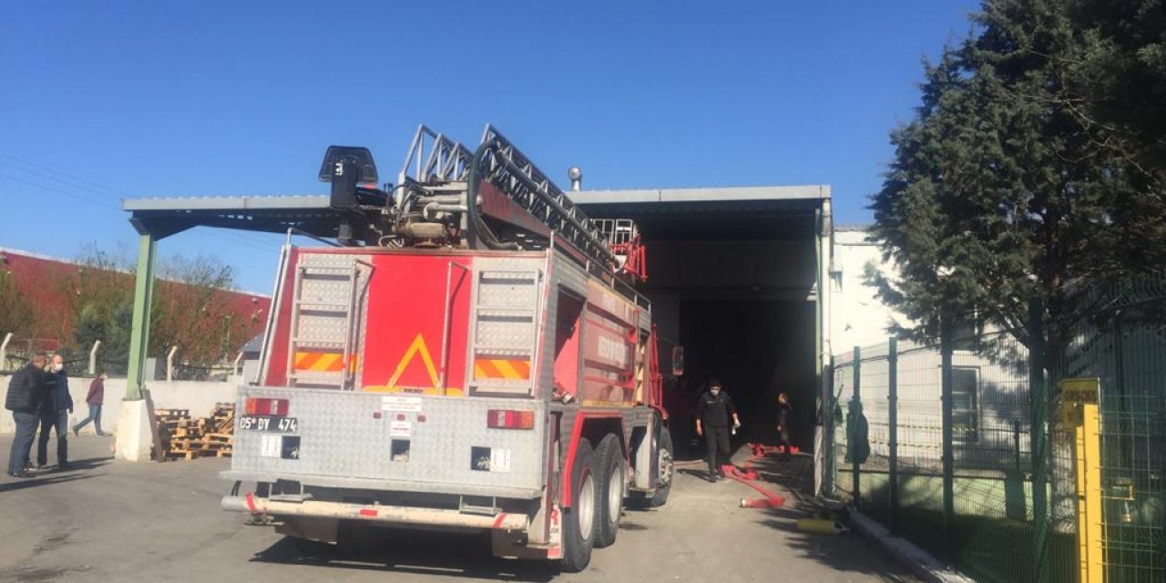 Amasya'da bir fabrikada yangın çıktı
