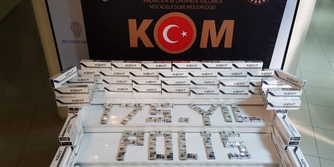 Van’da 5 bin 550 paket kaçak sigara ele geçirildi