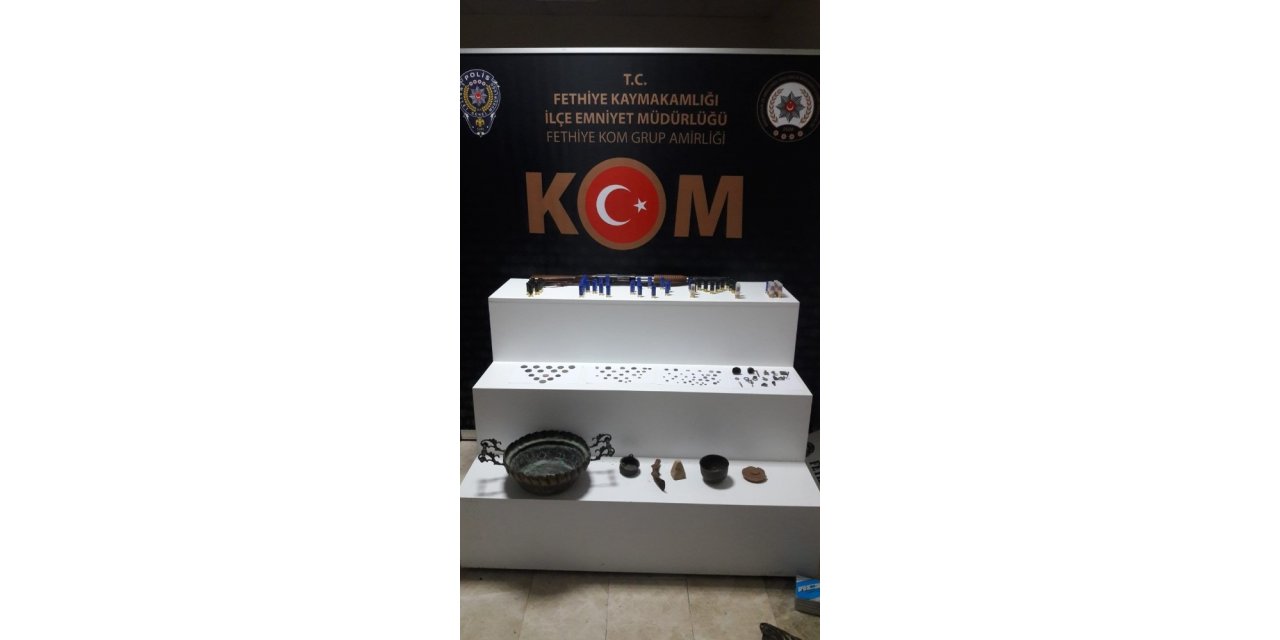Fethiye’de tarihi eser operasyonu