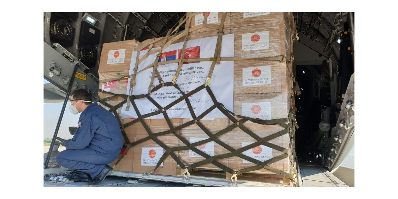 Yardım Malzemeleri Sırbistan’ın başkenti Belgrad’a indi
