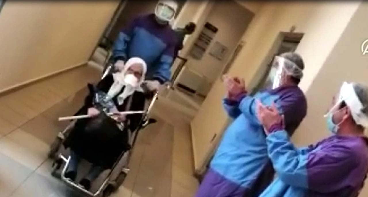 Meryem teyze 75 yaşında koronaya bay bay dedi!