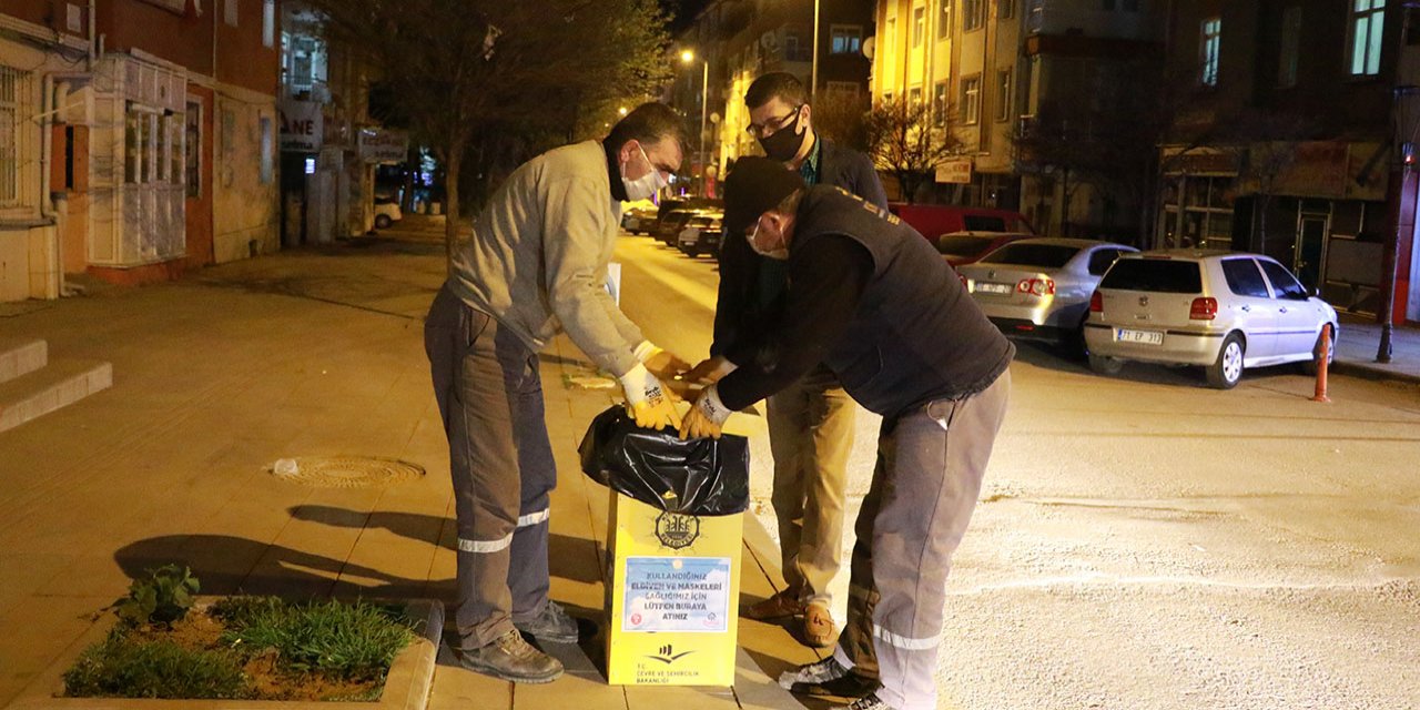 Kırıkkale'de tıbbi atık mesaisi