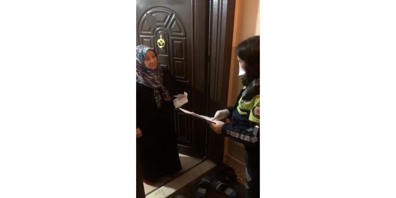 Yaşlı kadın eve gelen bayan polise böyle dua etti