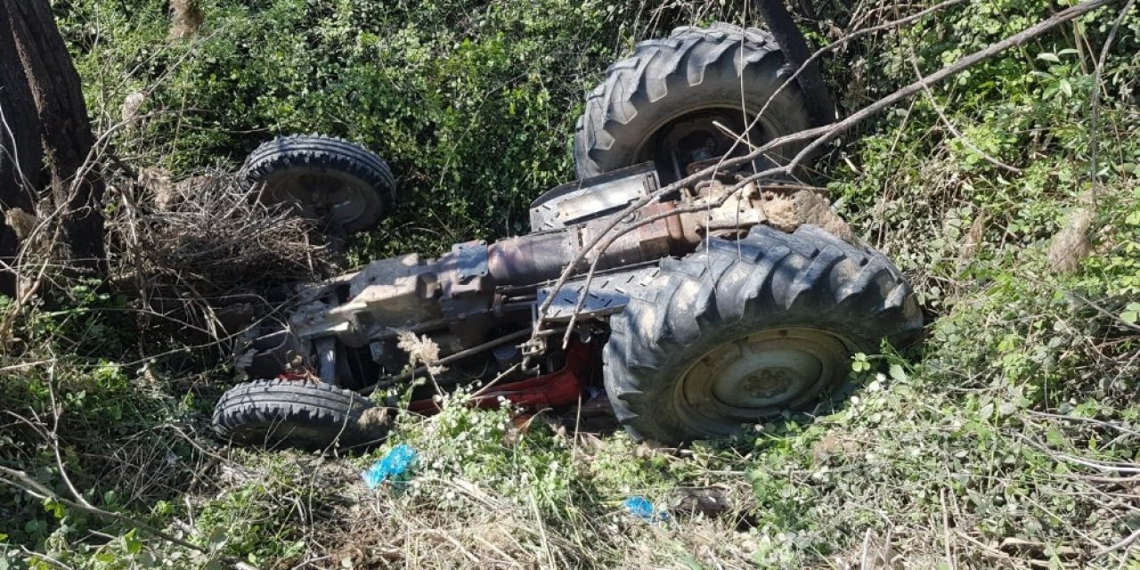 Manisa’da traktör sulama kanalına devrildi: 1 ölü