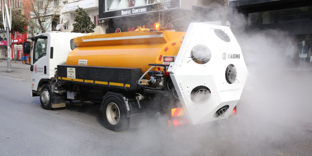 Ümraniye Belediyesi, Mikronsis aracı ile dezenfekte çalışmasına başladı