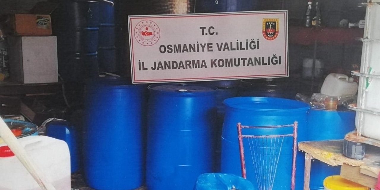Jandarmadan sahte dezenfektan ve kolonya operasyonu