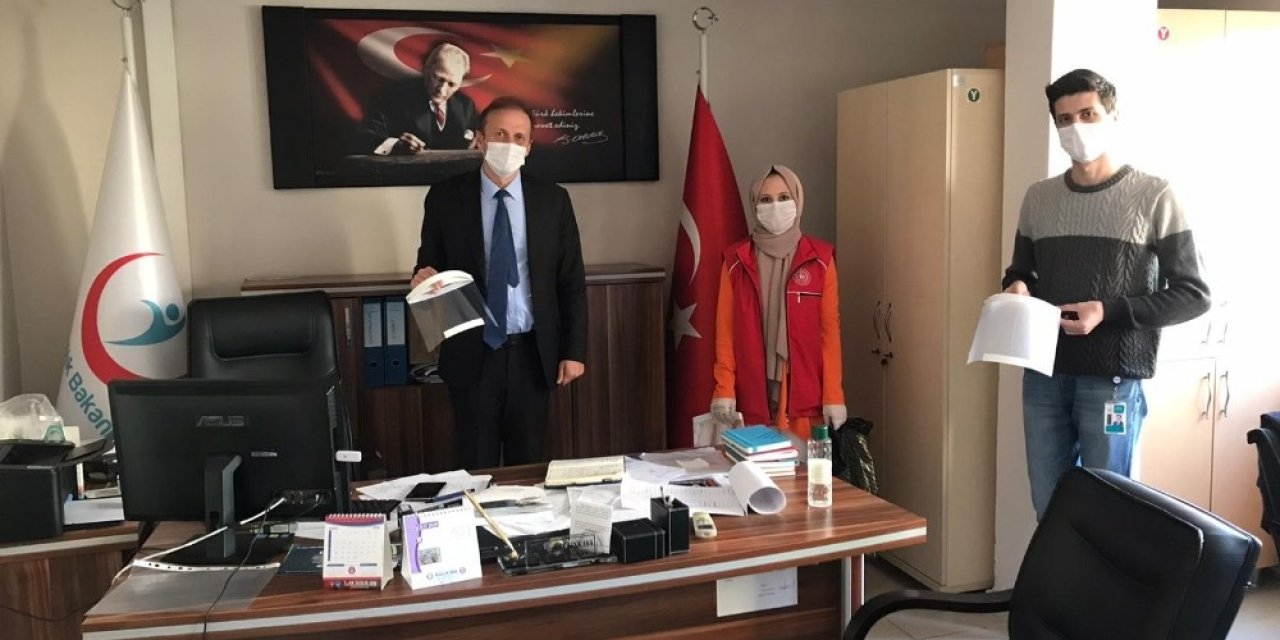 Kdz.Ereğli Gençlik Merkezin’den sağlık çalışanlarına siper maske desteği
