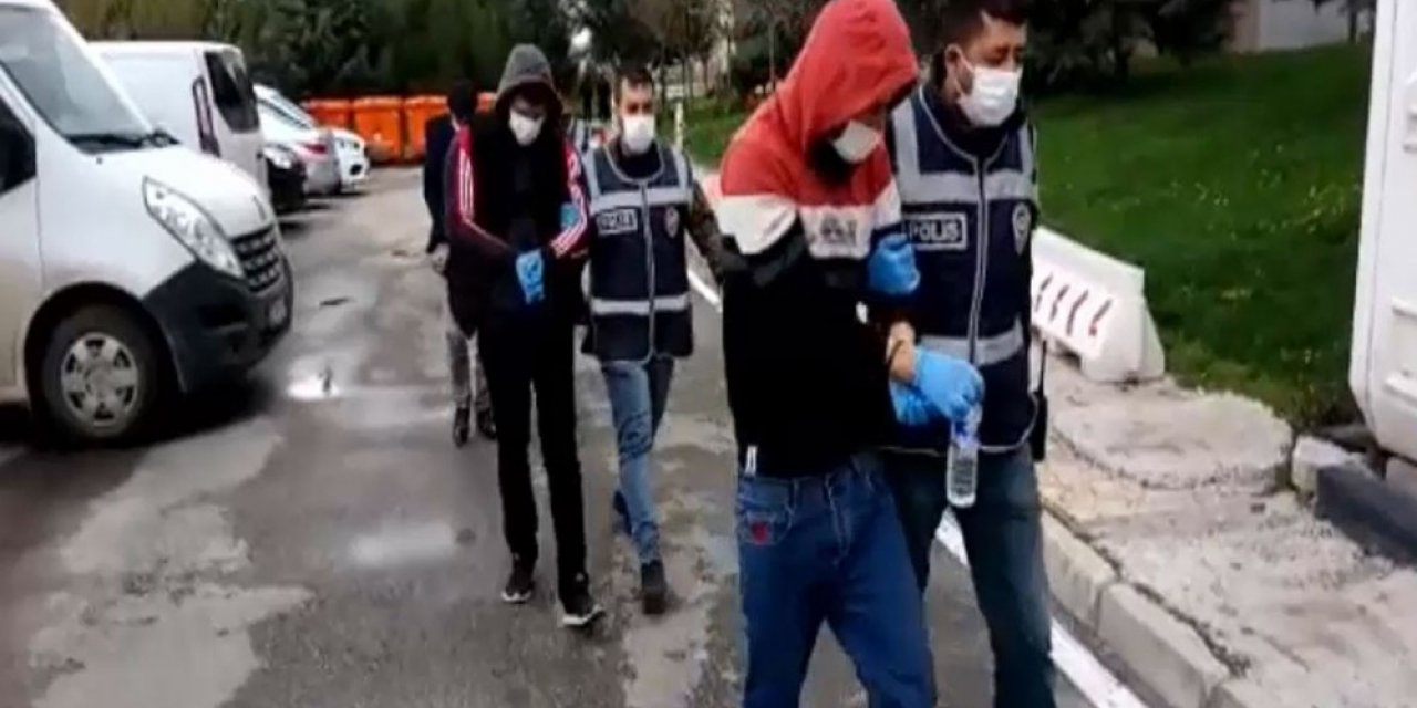 Güvercin hırsızları polisten kaçamadı