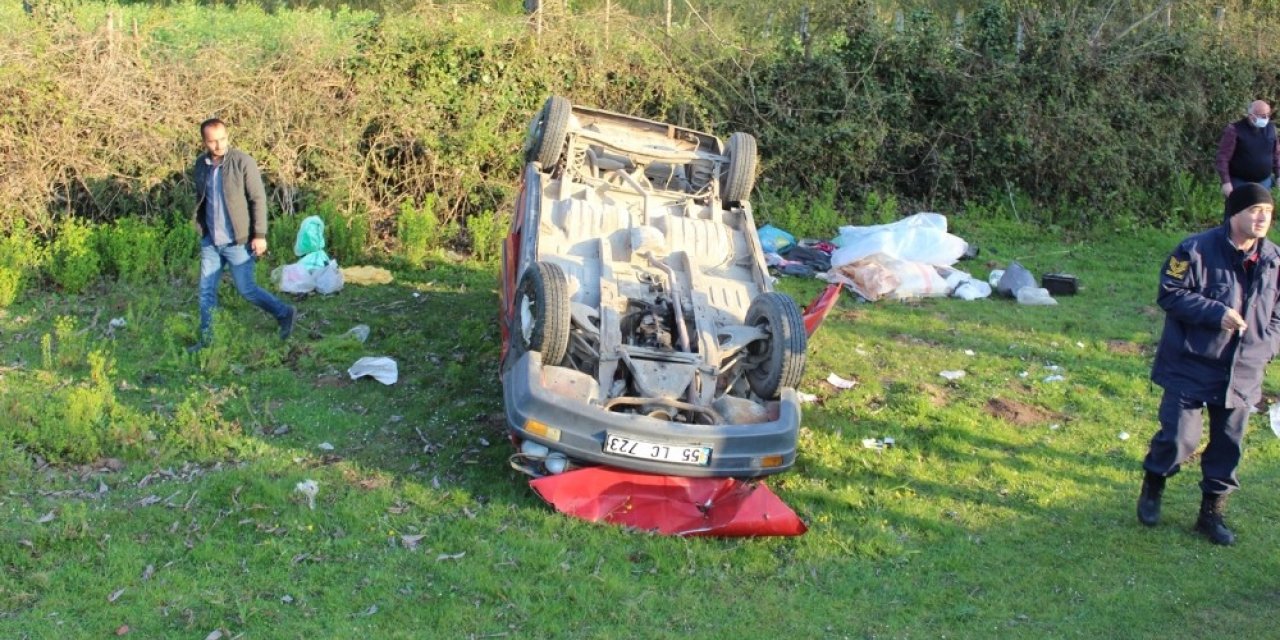 Samsun’da trafik kazası: 2 yaralı