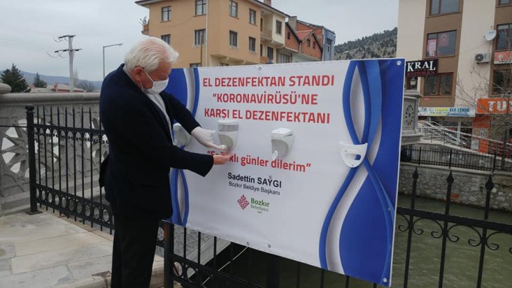 Bozkır'da Kovid-19 ile mücadele çalışmaları yoğun şekilde sürüyor