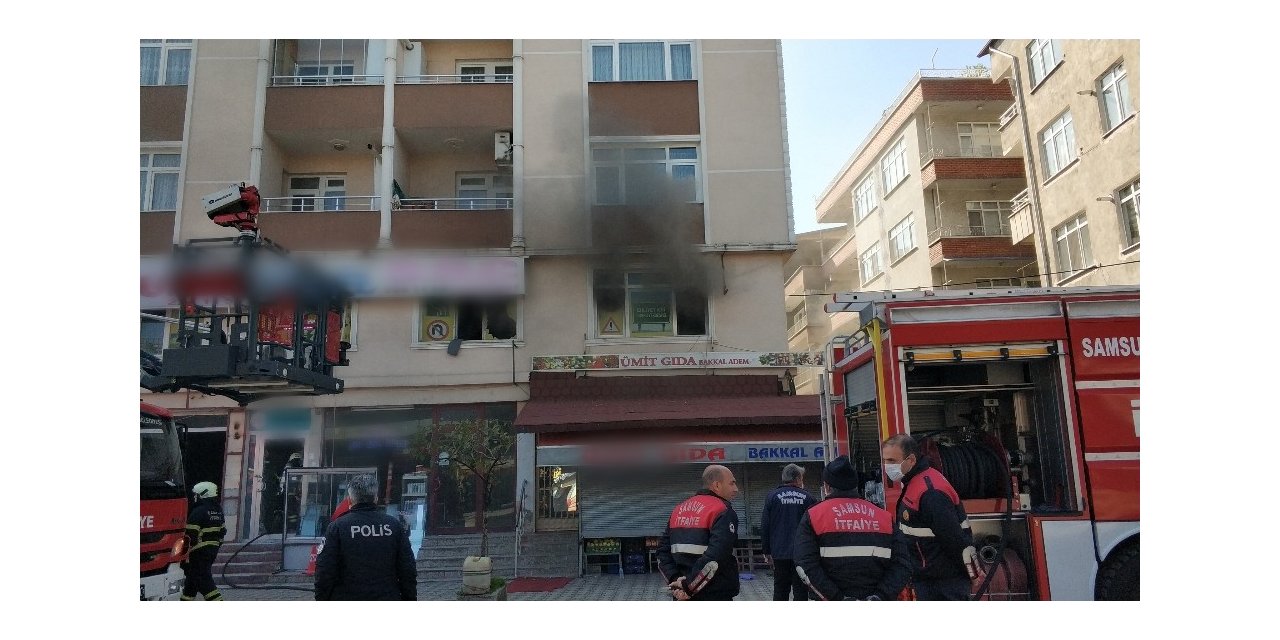 Samsun’da şüpheli yangın