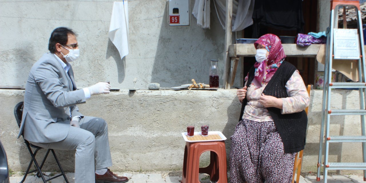 Kaymakam KOAH hastası kadının taleplerini bizzat karşıladı