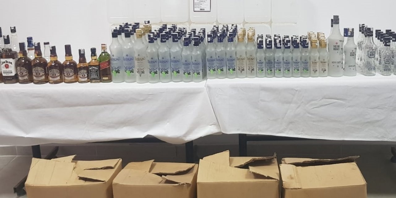 Başkentte sahte ve kaçak içki operasyonu