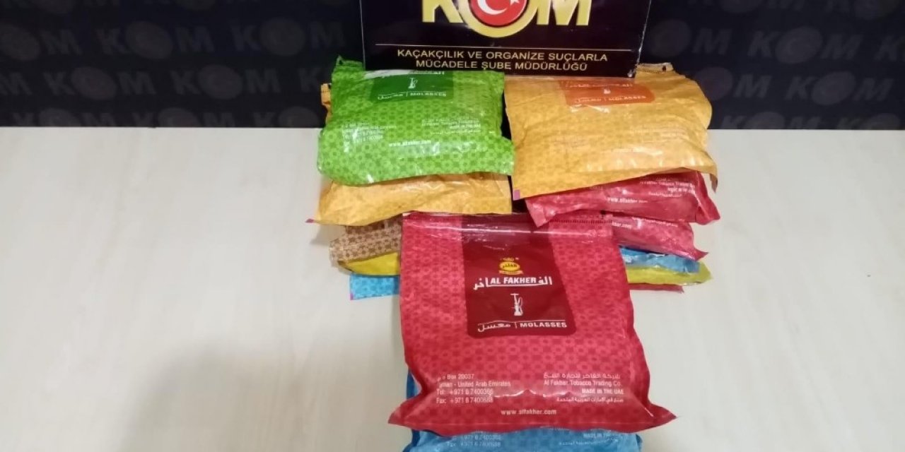 Kaçak nargile tütünü ele geçirildi