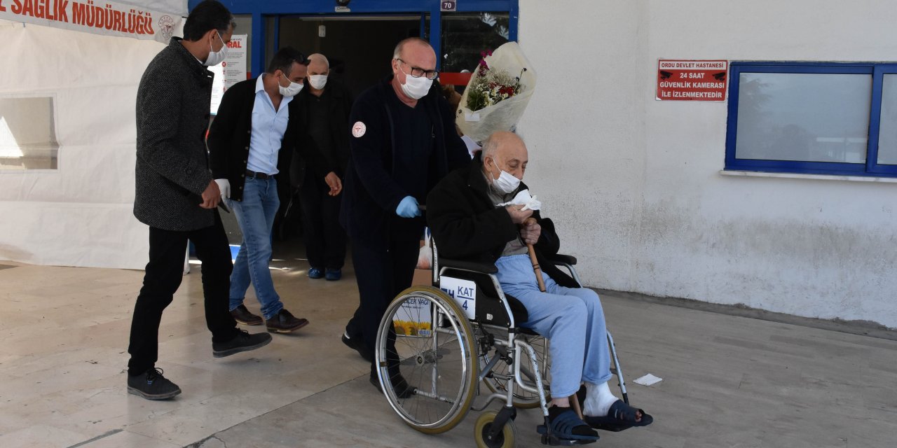 Zabıtaya hitabıyla duygulandıran Burhan amca taburcu edildi