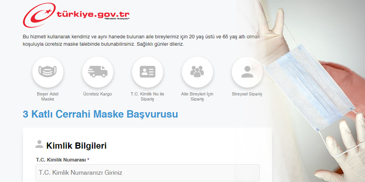 e-Devlet kapısından 3,5 milyon maske dağıtıldı