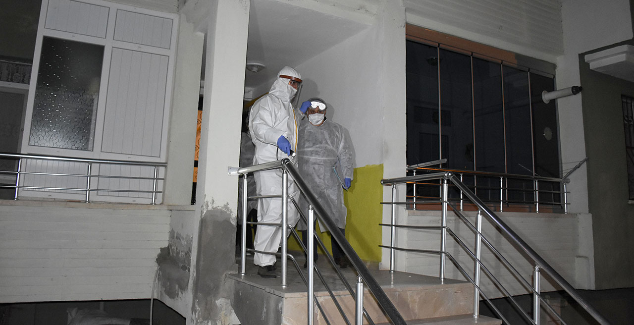 Kırşehir'de 12 daireli bina karantinaya alındı