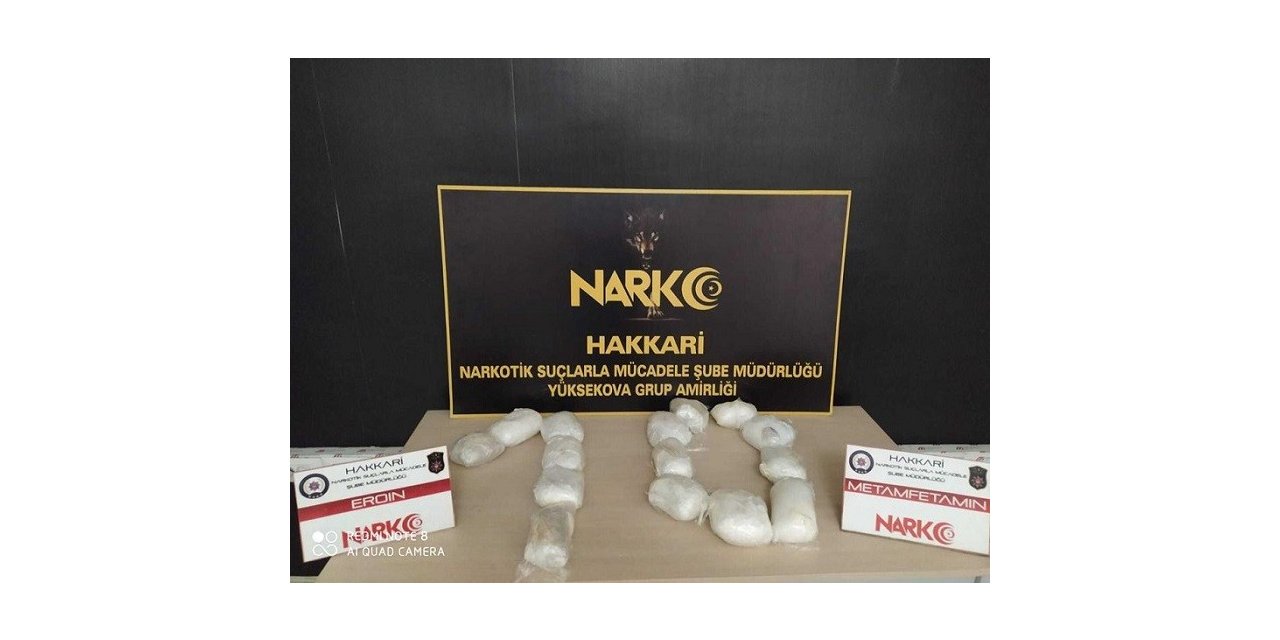 Hakkari’de 7 kilo uyuşturucu ele geçirildi