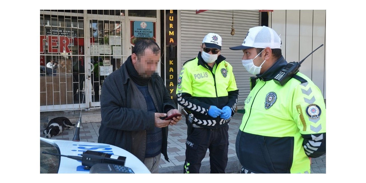 Sokağı çıkma yasağını çiğneyen motosikletli alkollü çıktı